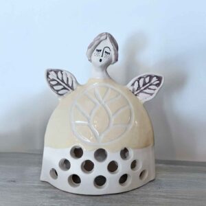 colgante de ceramica despertar