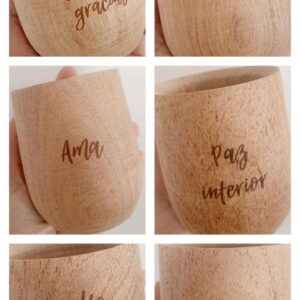 Tienda mate algarrobo grabado